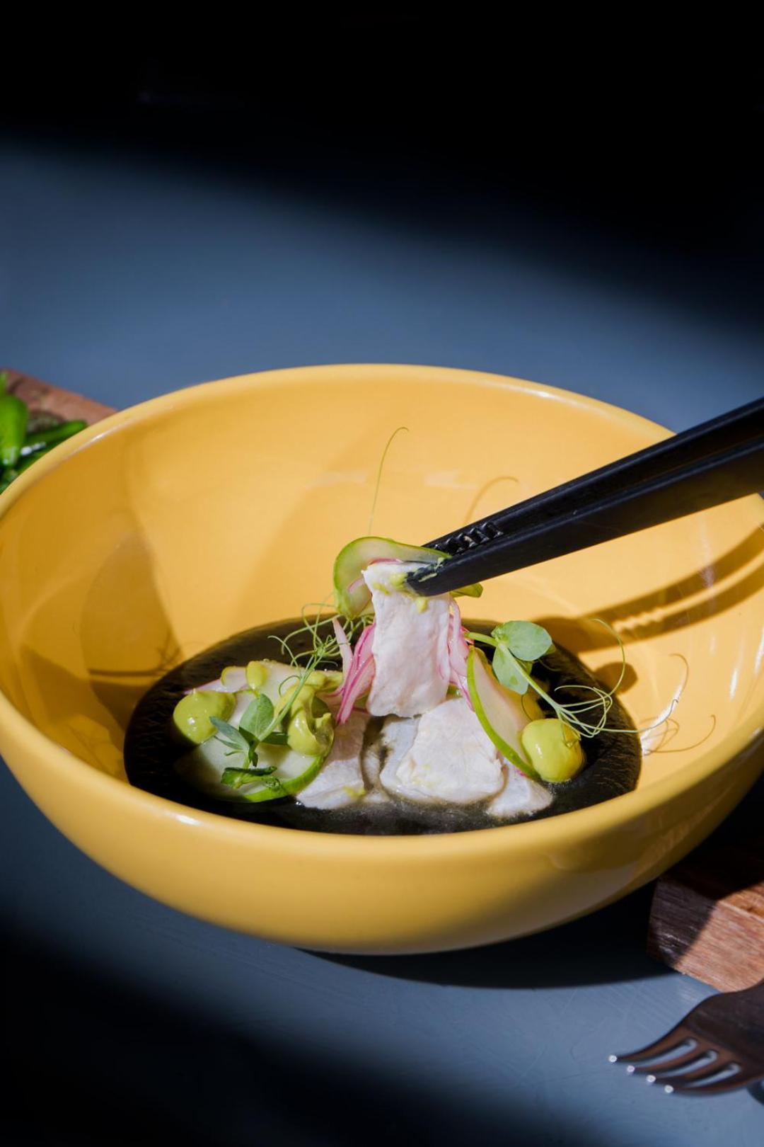 Hotel Makaaba Eco-Boutique Bacalar Eksteriør bilde A bowl of ceviche